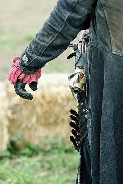 istock Man Wearing Flintlock Pistol, Ready to Fight 184274499