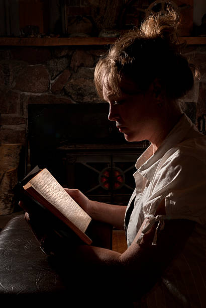 istock Peaceful Woman Reading the Bible 184274611