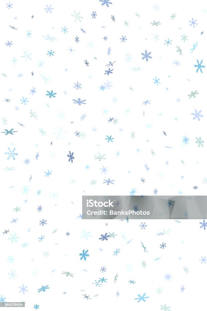 Blue Snowflake Confetti Background 2 Stock Photo - Download Image