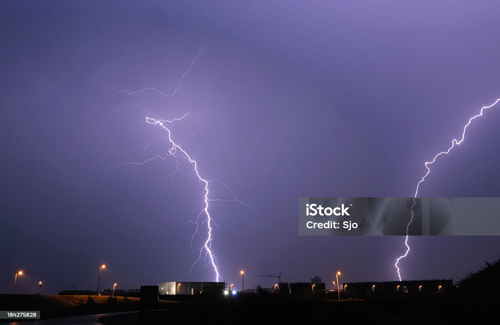 Lightning - Lizenzfrei Außenaufnahme von Gebäuden Stock-Foto