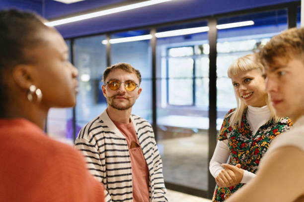 istock Modern people networking in the IT company 1842758584