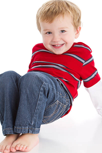 istock Beautiful little boy looking at camera 184275979