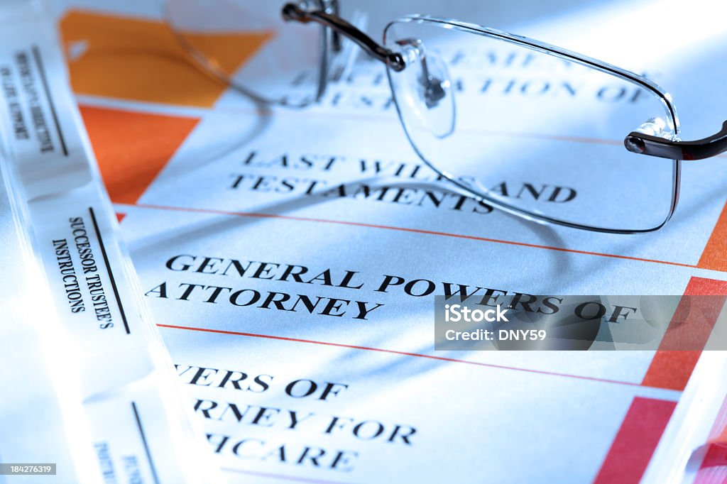 Power of Attorney - Lizenzfrei Testament Stock-Foto