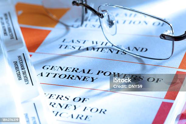 Photo libre de droit de Power Of Attorney banque d'images et plus d'images libres de droit de Testament - Testament, Document, General Power Of Attorney - Petite phrase