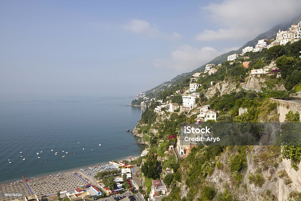 Veduta aerea Vietri sul Mare (costiera amalfitana, Italia - Foto stock royalty-free di Acqua