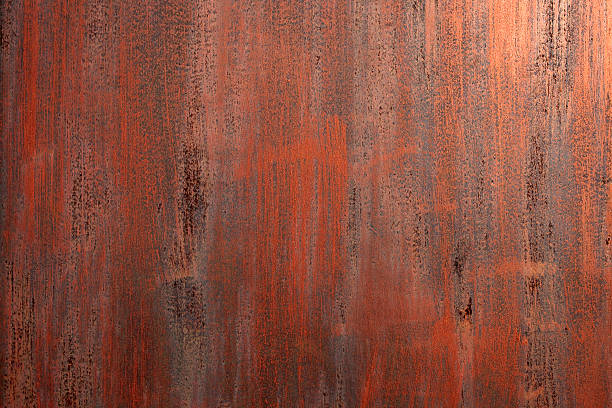 Rusty steel wall stock photo