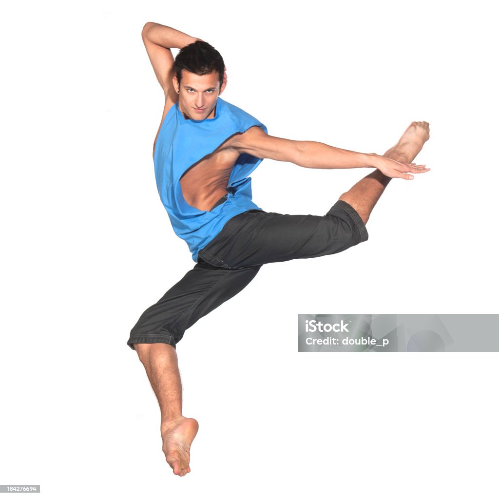 Masculin saut de danseuse - Photo de Art libre de droits