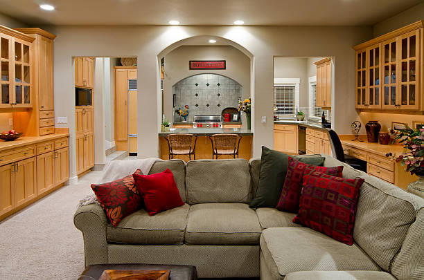 istock Modern and comfy living room interior design 184276947