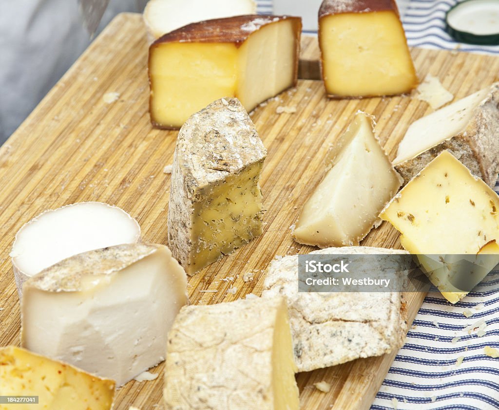 Cheese board - Lizenzfrei Wensleydale - Käse Stock-Foto