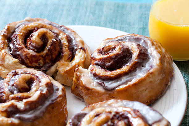 śniadanie - food close up sweet bun dessert zdjęcia i obrazy z banku zdjęć