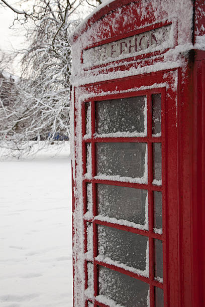 istock British telephone box in winter snow 184277651