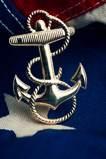 anchor pendant isolated on white background