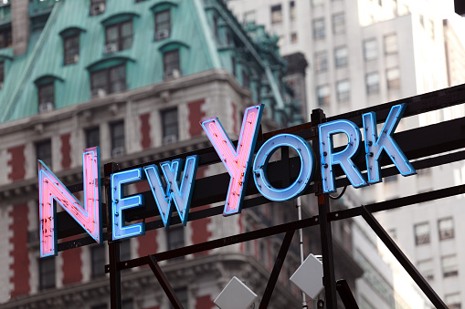 A Neon New York Sign.