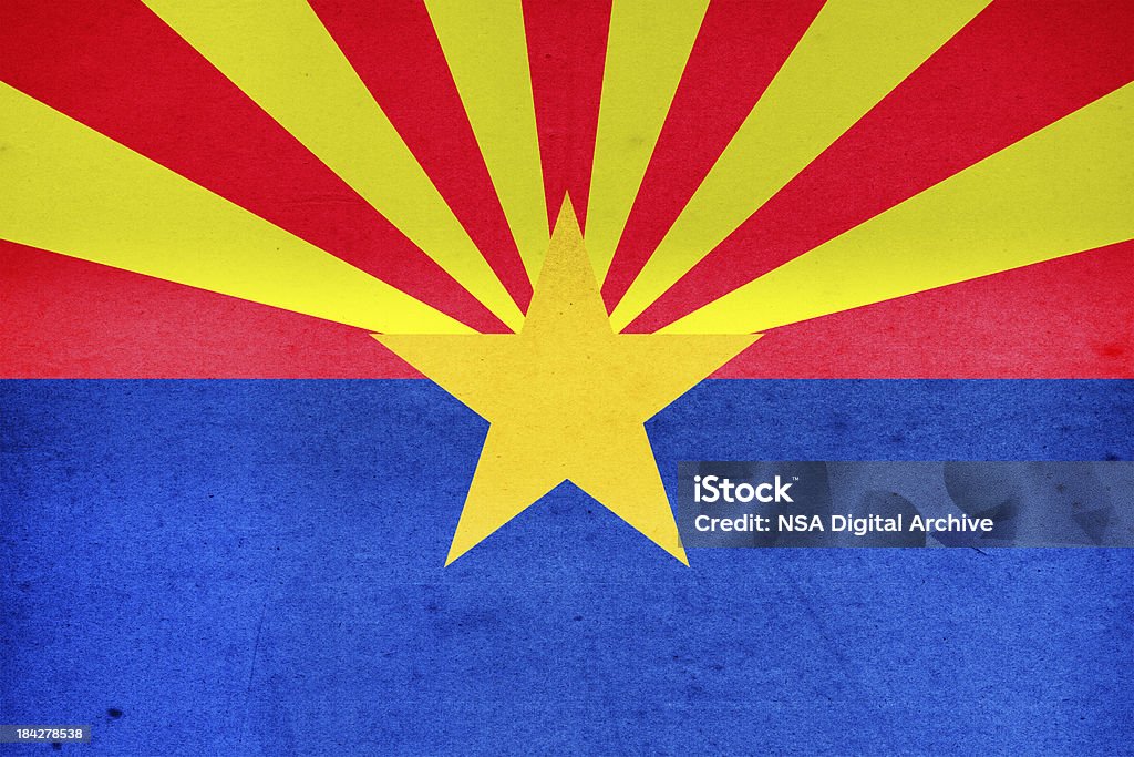 Drapeau de l'Arizona gros plan (images haute résolution - Photo de 4 juillet libre de droits