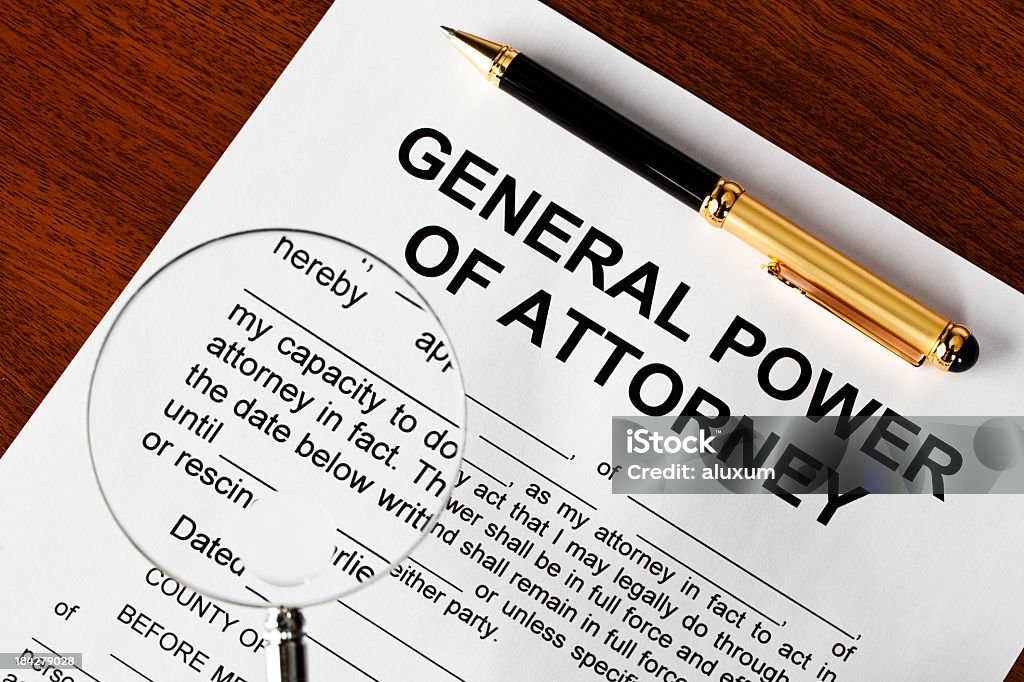 General Power of attorney - Lizenzfrei General Power Of Attorney - englischer Ausdruck Stock-Foto
