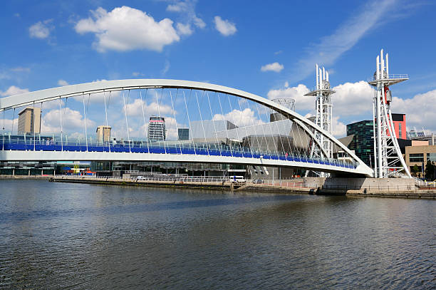 istock Millennium Bridge, Salford Quays, Manchester 184279586