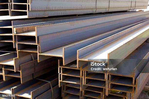 Construction Iron Bars Stock Photo - Download Image Now - Girder, Steel, Iron - Metal