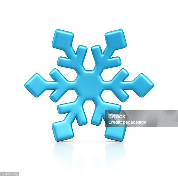 Snowflake Stock Photo - Download Image Now - Snowflake Shape, Blue, Christmas Decoration