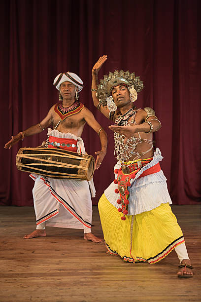 istock Kandyan dancer during the show, Kandy, Sri Lanka 184280151