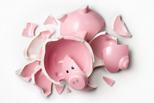Broken piggy bank.Similar photographs from my portfolio: