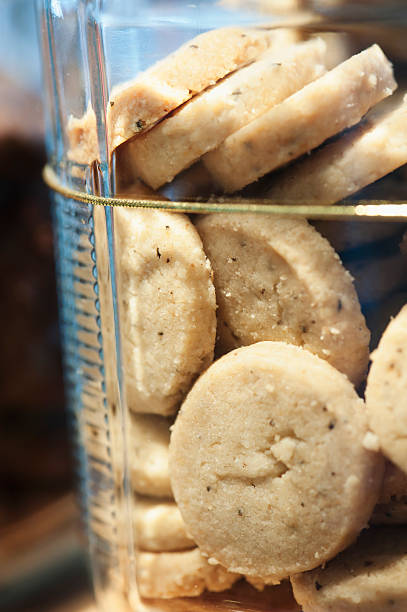 istock Homemade gourmet cookies in a jar. 184281034