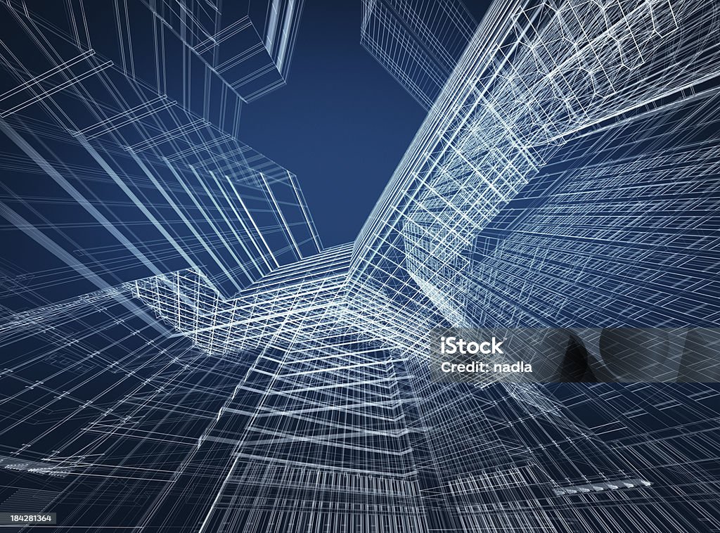3 D arquitectura abstracto - Foto de stock de Abstracto libre de derechos