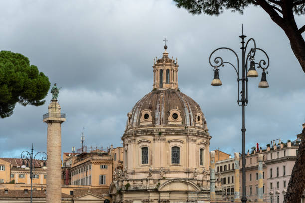 Dome of a catholic church in Rome