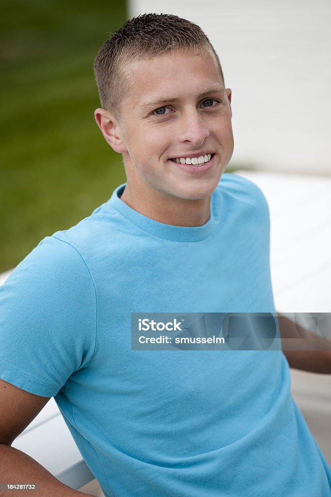 Headshot of a young man  18-19 Years Stock Photo