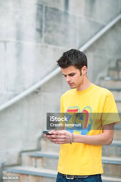 Teenager With Mobile Phone Stock Photo - Download Image Now - 16-17 Years, 18-19 Years, 20-29 Years