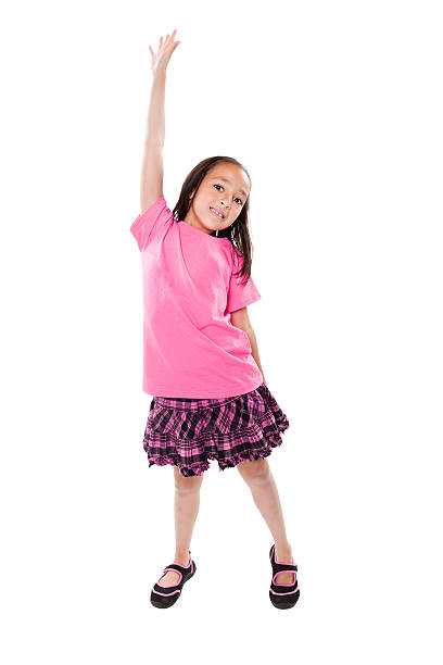 istock School Girl with Hand Raised 184282743
