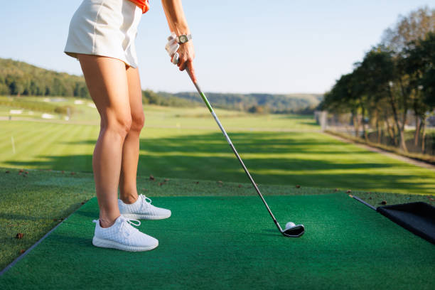 istock Elegant Golfer Perfecting Her Swing 1842833686