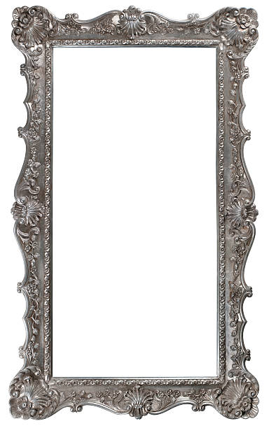 Vintage decorated frame XXXL stock photo