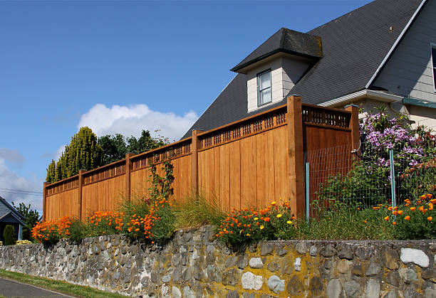 New Security Fence stock photo