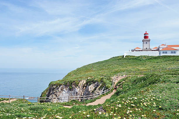 istock A lighthouse on a cliff in Cabo da Roca, Portugal.  184284465