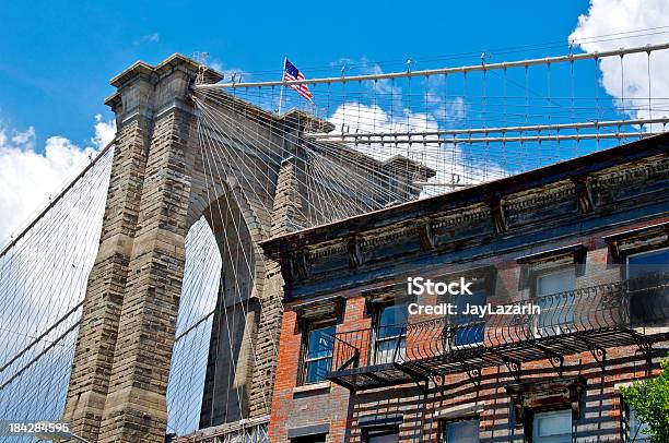 Ponte De Brooklyn Vista Da Cidade Dumbo Cidade De Nova Iorque - Fotografias de stock e mais imagens de Ao Ar Livre