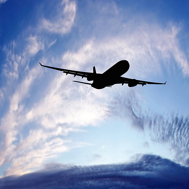 istock XXL jet airplane taking off at sunset 184284908