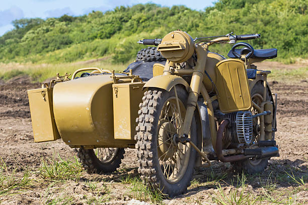 istock WW II old motorcycle Dniep M-72 184285677