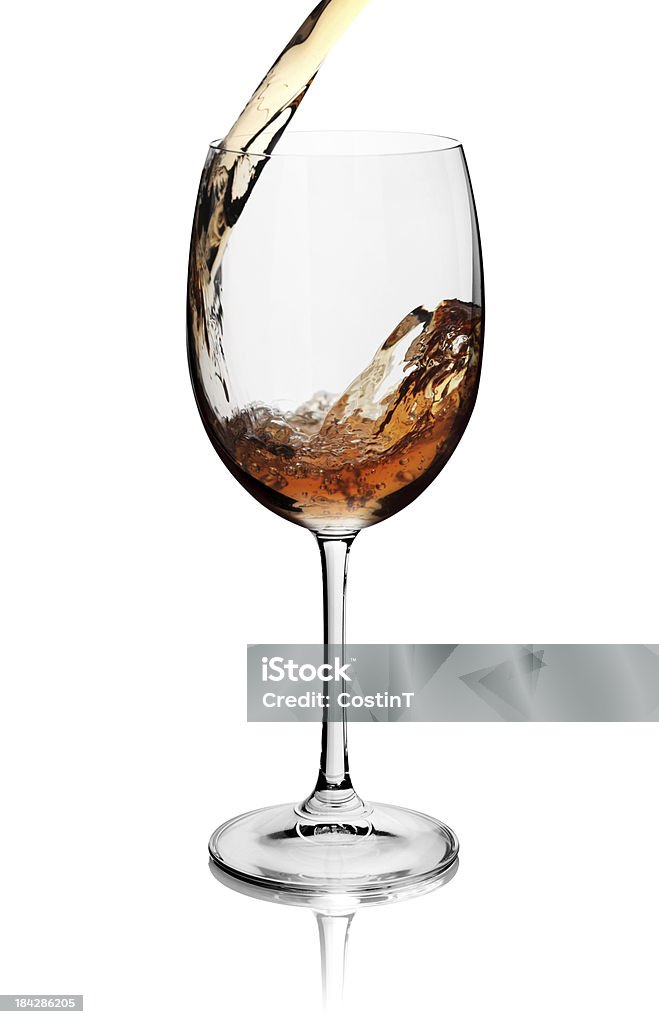 Gießen in Glas - Lizenzfrei Portwein Stock-Foto