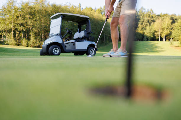 istock Lifestyle and Leisure: Golfing Amidst Serene Landscape 1842865243