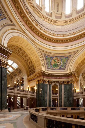 the interior of Wisconsin State Capitol in Madison
