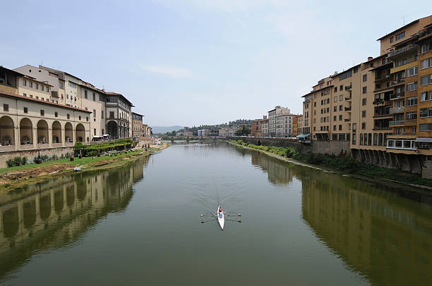 Kayaking in Florence stock photo