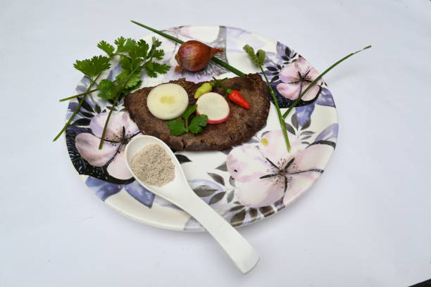 istock Eleusine coracana or finger millet chapati. 1842882327