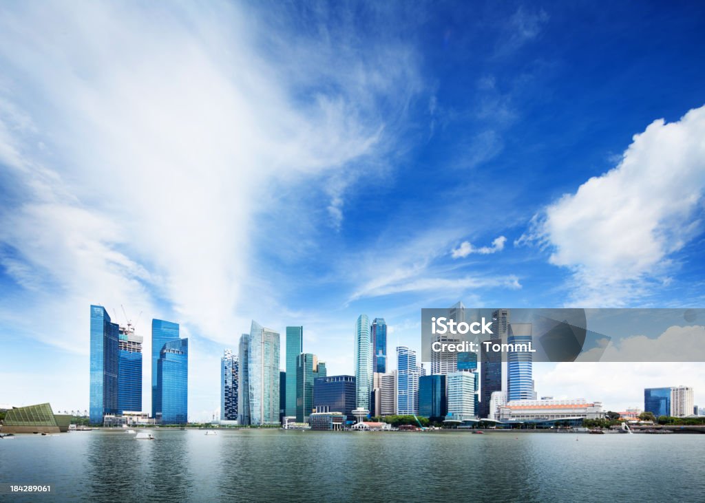 Singapur panoramę miasta - Zbiór zdjęć royalty-free (Architektura)