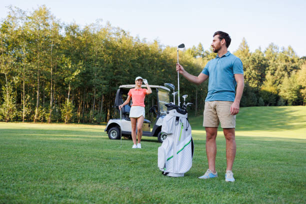 istock Active Leisure: Couple Golfing Together 1842891216