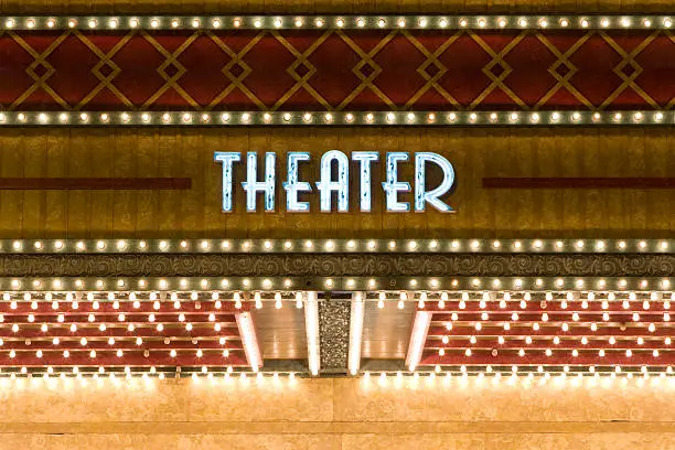 Photo of Theater Neon Sign