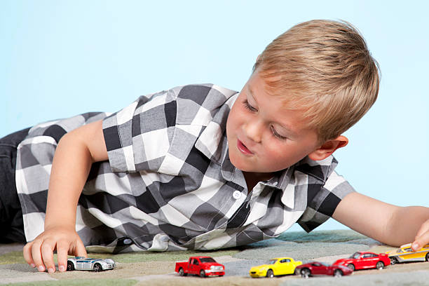 istock Boy with Toy Cars 184290137