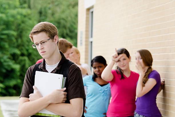 istock Teens Bullying the Nerd 184290150
