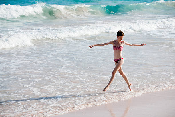 istock Young Woman in the Sea 184290463