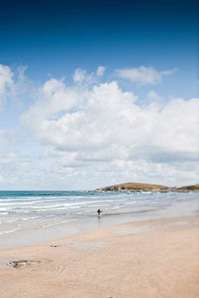 Lone Surfer on Fistral Beach