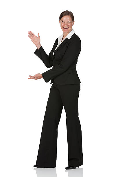 istock Businesswoman presenting 184290816